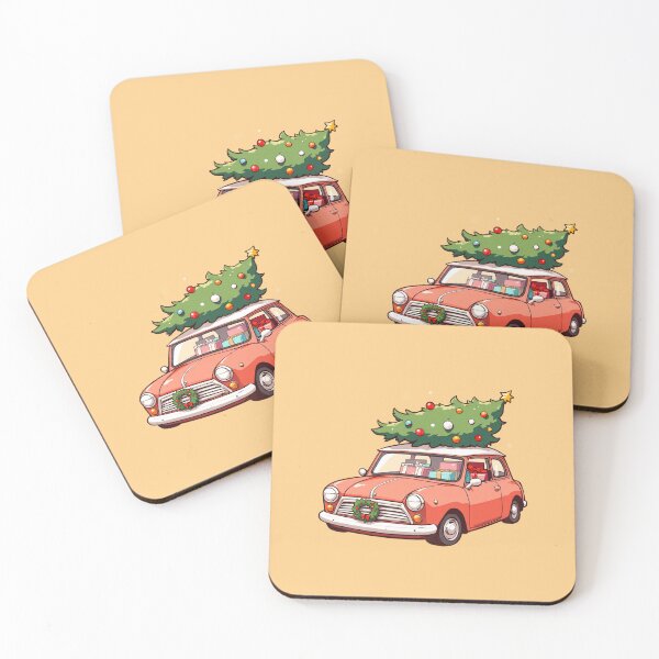 Item preview, Kawaii Christmas Car Starry Wreath Ride designed and sold by kahida.