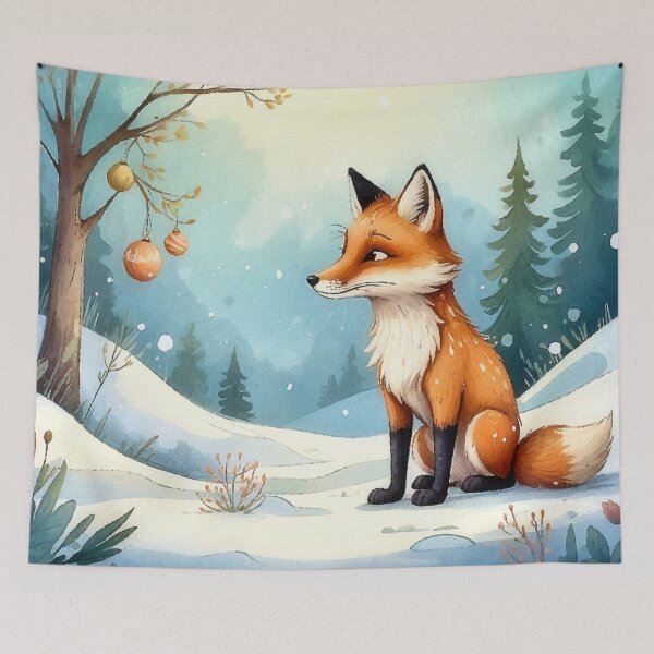 Item preview, A Fox in the Winter Forest designed and sold by Garrulus glandarius.