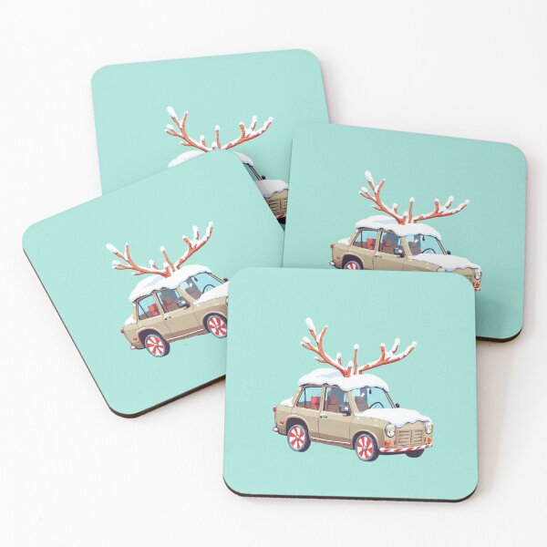 Item preview, Snowy Candy Car Kawaii Reindeer Ride designed and sold by kahida.