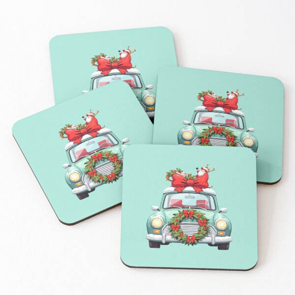 Item preview, Santa's Kawaii Sleigh Ride Minimalist Car Makeover designed and sold by kahida.