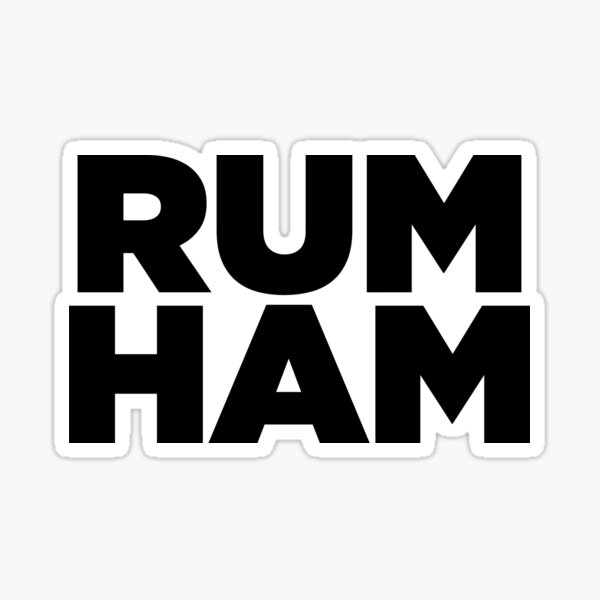 "Rum Ham ! Drinks Cocktail Beer" Sticker for Sale by PearlsRocker