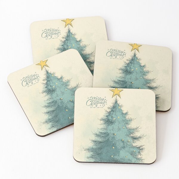Item preview, Vintage 1950s simplistic decorated Christmas Tree designed and sold by The Art of Kkatarynka.