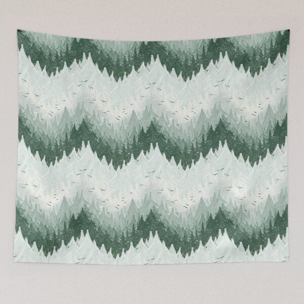 Item preview, foggy forest chevron designed and sold by kobyakov.