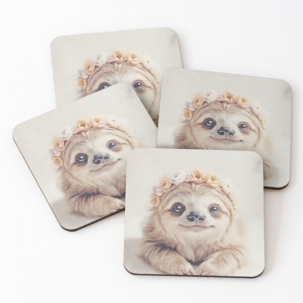 Item preview, COZY SLOTH CUB by Monika Strigel designed and sold by SunlightStudios.