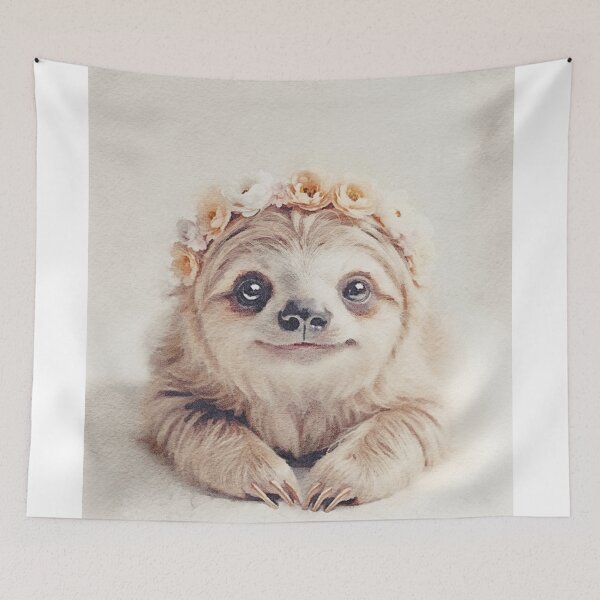 Item preview, COZY SLOTH CUB by Monika Strigel designed and sold by SunlightStudios.