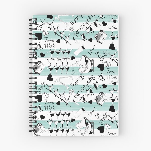Item preview, Synchronized Skating Black and White, Striped Design on Mint Green designed and sold by Purposely Designed.