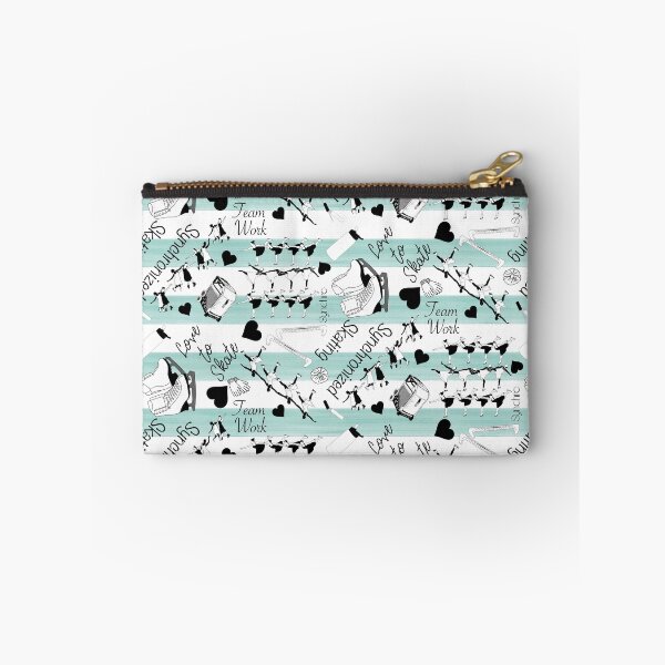 Item preview, Synchronized Skating Black and White, Striped Design on Mint Green designed and sold by PD-Skating.