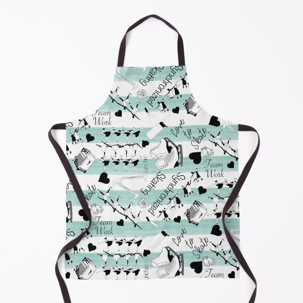 Item preview, Synchronized Skating Black and White, Striped Design on Mint Green designed and sold by Purposely Designed.