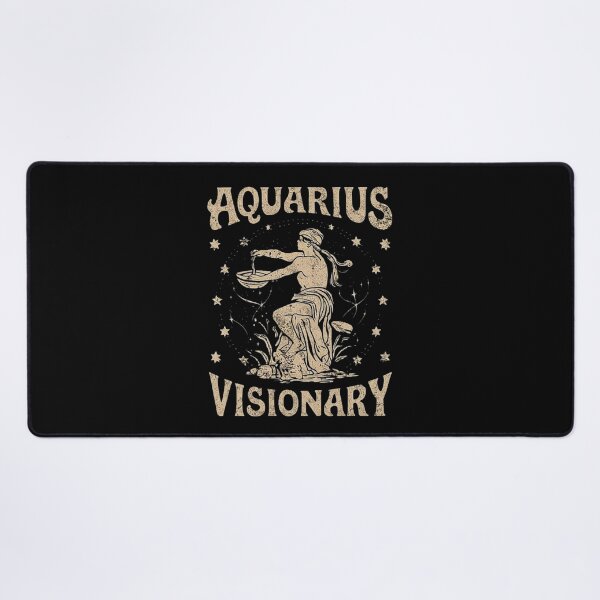 Item preview, Aquarius Zodiac Sign Art - Visionary Golden Water Bearer Design designed and sold by love3617.
