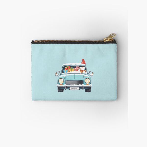 Item preview, Snowy Ride Kawaii Car with Snowman Ears & Presents designed and sold by kahida.