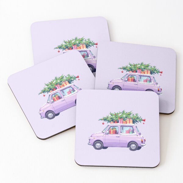Item preview, Snowy Kawaii Car A Pastel Winter Wishlist designed and sold by kahida.