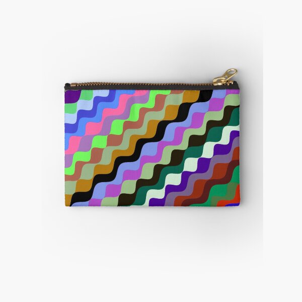 Aperçu de l'œuvre Ondes fractales angulaires multicolores abstraites 2 créée et vendue par SXW Designs.