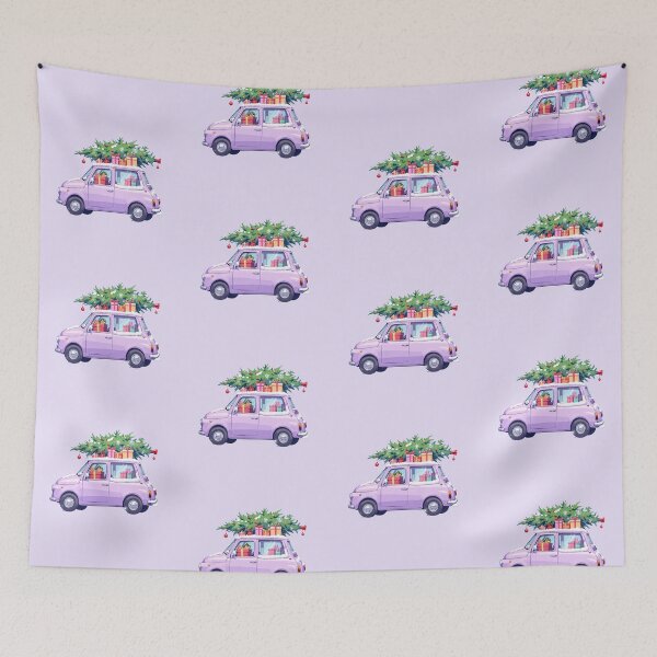 Item preview, Snowy Kawaii Car A Pastel Winter Wishlist designed and sold by kahida.