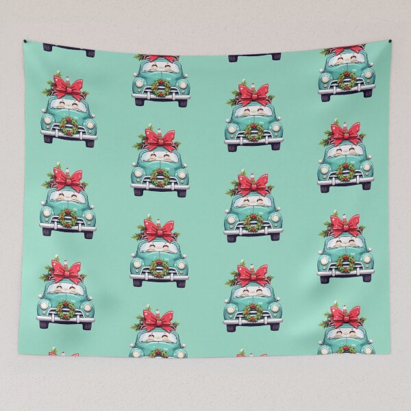 Artikelvorschau, Santas Kawaii-Schlittenfahrt Minimalistisches Auto-Makeover entworfen und verkauft von kahida.