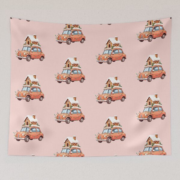 Item preview, Gingerbread Car Delight Kawaii Christmas Sparkle designed and sold by kahida.