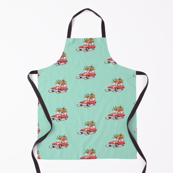 Item preview, Turquoise Turq-Car Cute Kawaii Sleigh Car Loaded with Presents and Golden Tinsels designed and sold by kahida.