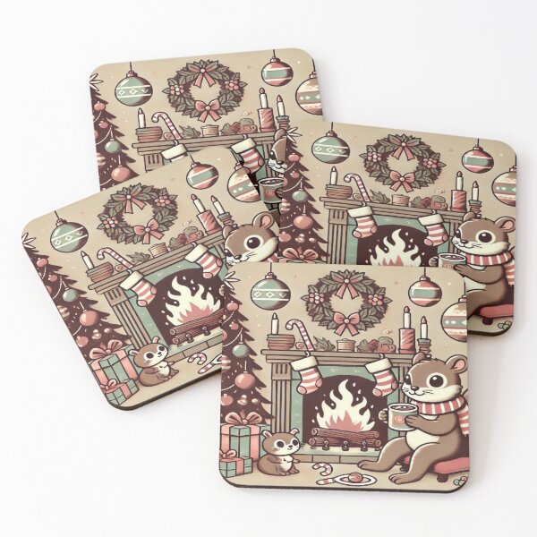 Item preview, Vintage Christmas Critters – Perfect Gift designed and sold by Imaginarium of Chaos falcon88 .