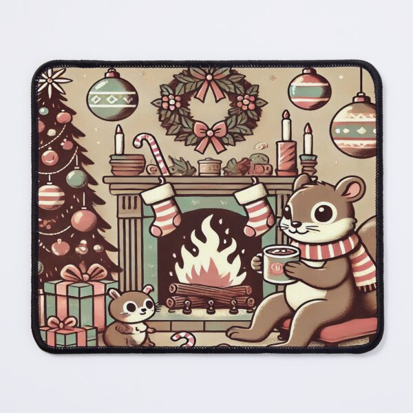 Item preview, Vintage Christmas Critters – Perfect Gift designed and sold by Imaginarium of Chaos falcon88 .