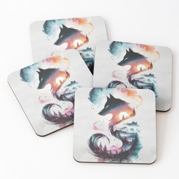 Item preview, Wolf in Watercolors - Wolf Spirit in Artistic Style designed and sold by e-milka.