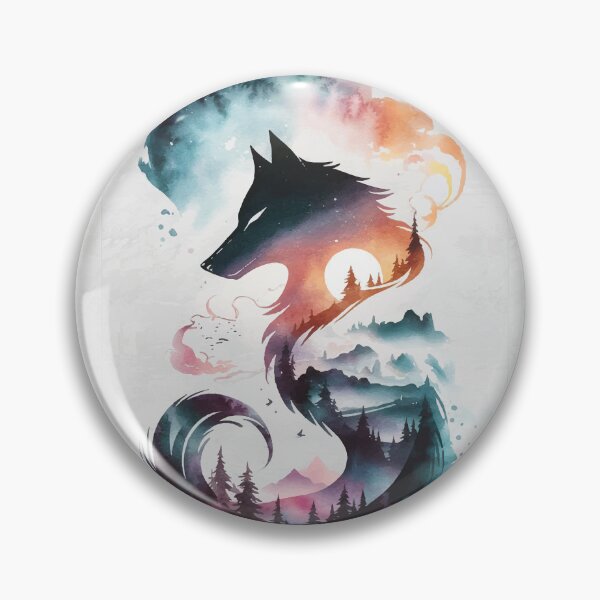 Item preview, Wolf in Watercolors - Wolf Spirit in Artistic Style designed and sold by e-milka.