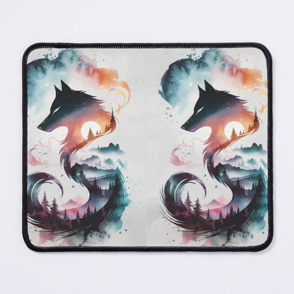 Item preview, Wolf in Watercolors - Wolf Spirit in Artistic Style designed and sold by e-milka.