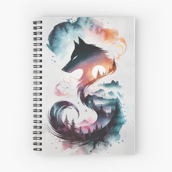 Item preview, Wolf in Watercolors - Wolf Spirit in Artistic Style designed and sold by e-milka.