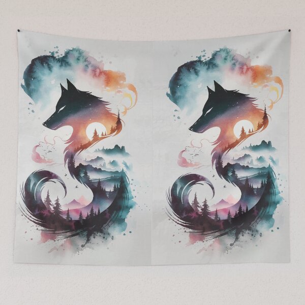 Item preview, Wolf in Watercolors - Wolf Spirit in Artistic Style designed and sold by e-milka.