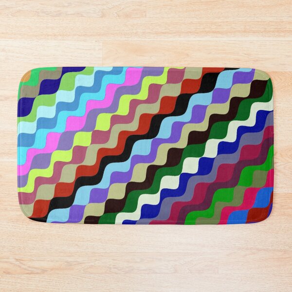 Aperçu de l'œuvre Ondes fractales angulaires multicolores abstraites 3 créée et vendue par SXW Designs.