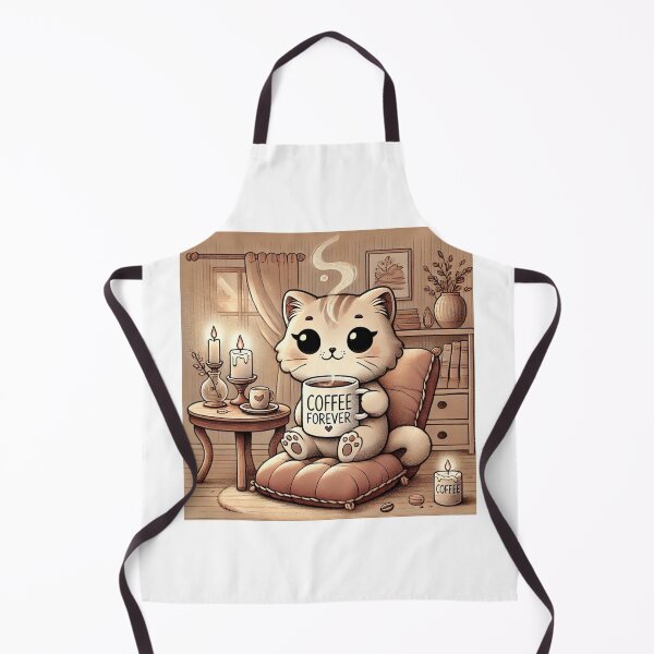 Item preview, Coffee Forever - Cute Cat Illustration designed and sold by Alta-store.