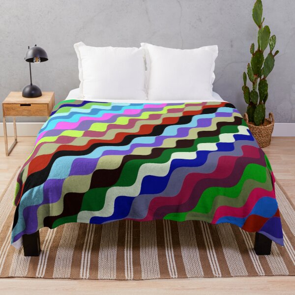 Aperçu de l'œuvre Ondes fractales angulaires multicolores abstraites 3 créée et vendue par SXW Designs.