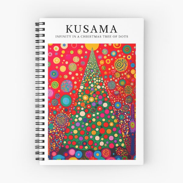 Item preview, Kusama Inspired Christmas Poster: Infinity in a Christmas Tree of Dots designed and sold by NomadCanvas.