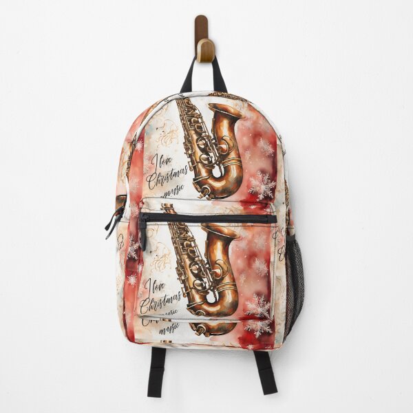 Item preview,  Christmas Sax I love the sax, my saxophone music, watercolor designed and sold by KolorellaS.