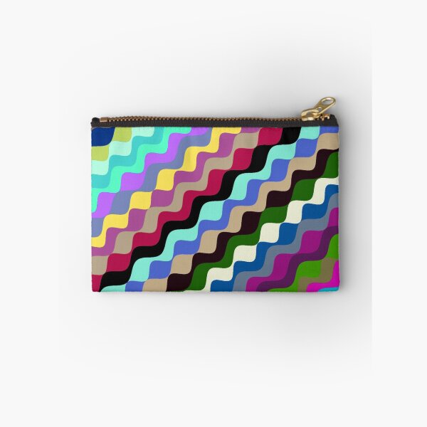 Aperçu de l'œuvre Ondes fractales angulaires multicolores abstraites 4 créée et vendue par SXW Designs.