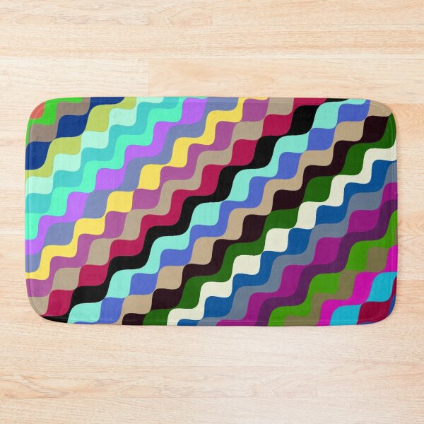 Aperçu de l'œuvre Ondes fractales angulaires multicolores abstraites 4 créée et vendue par SXW Designs.