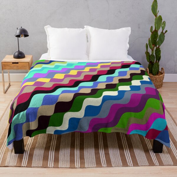 Aperçu de l'œuvre Ondes fractales angulaires multicolores abstraites 4 créée et vendue par SXW Designs.