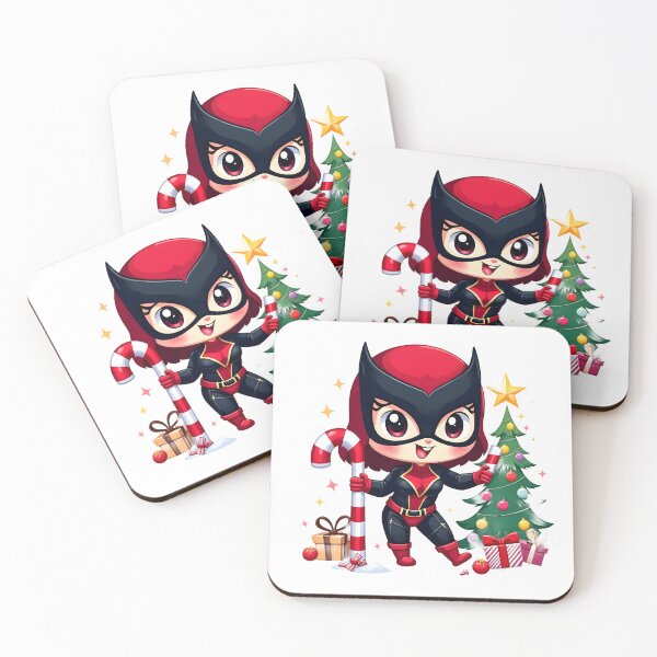 Item preview, Festive Chibi Superhero Christmas Design – Holiday Cheer with a Heroic Twist designed and sold by IMMIX Store.