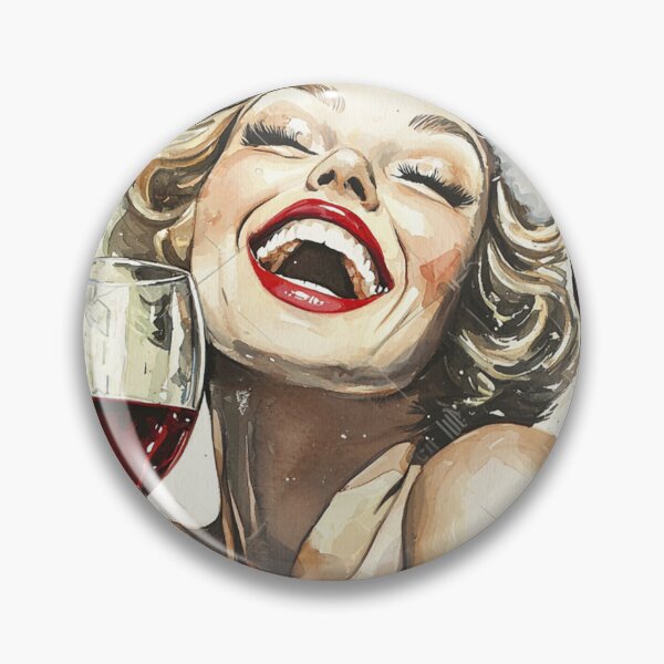 Item preview, Christmas Classic 50's Pin Up with glass of red wine designed and sold by The Art of Kkatarynka.