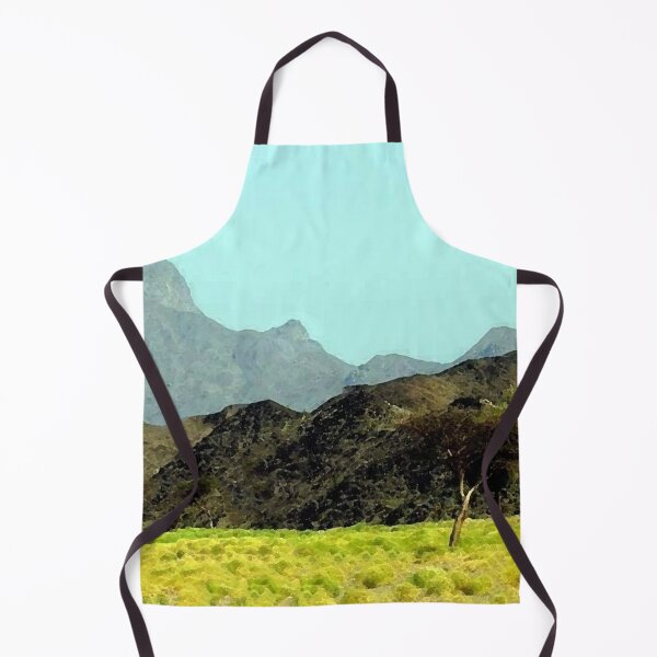 Item preview, trees & mountains in plains oil painting designed and sold by AA-designstore.