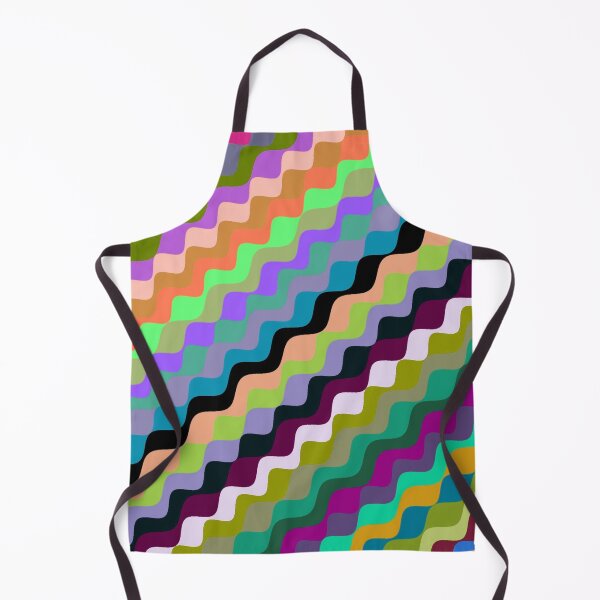 Aperçu de l'œuvre Ondes fractales angulaires multicolores abstraites 5 créée et vendue par SXW Designs.