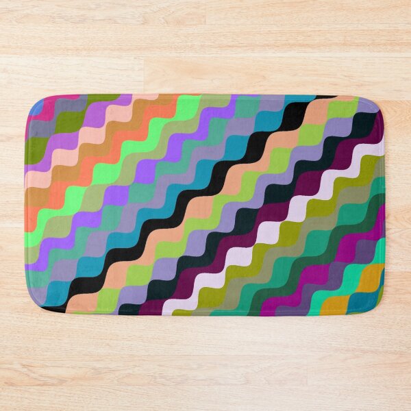 Aperçu de l'œuvre Ondes fractales angulaires multicolores abstraites 5 créée et vendue par SXW Designs.