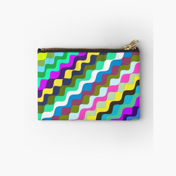 Aperçu de l'œuvre Ondes fractales angulaires multicolores abstraites 6 créée et vendue par SXW Designs.