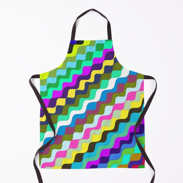Aperçu de l'œuvre Ondes fractales angulaires multicolores abstraites 6 créée et vendue par SXW Designs.
