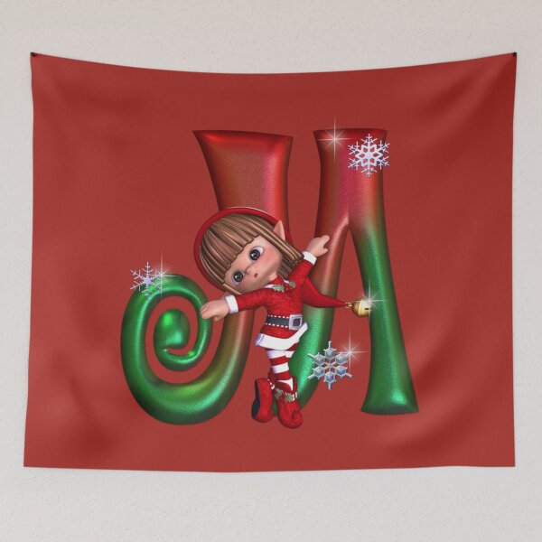 Item preview, Christmas Elf with M designed and sold by Marialen.
