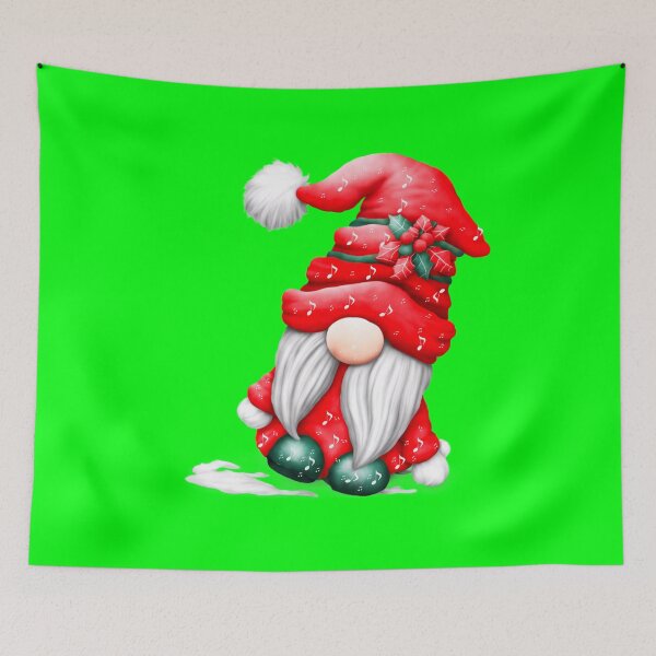 Item preview, Cute Red Music Santa Christmas Gnome designed and sold by ShreecreatE.