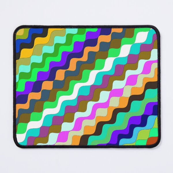 Item preview, Abstract Multicolored Angled Fractal Waves 7 designed and sold by SXW Designs.