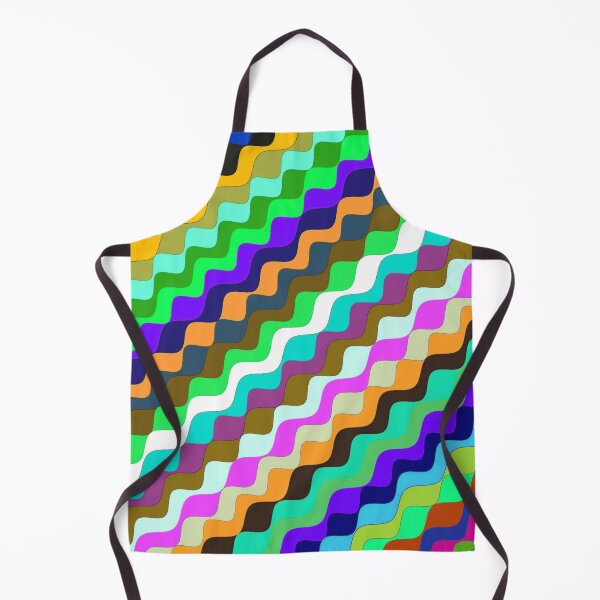 Aperçu de l'œuvre Ondes fractales angulaires multicolores abstraites 7 créée et vendue par SXW Designs.