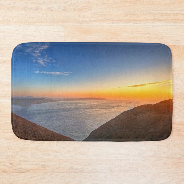 Item preview, sunrise / sunset behind mountains oil painting designed and sold by AA-designstore.