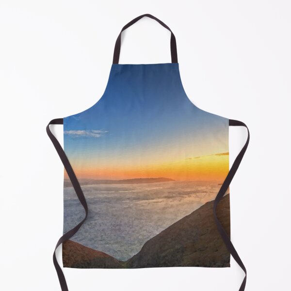 Item preview, sunrise / sunset behind mountains oil painting designed and sold by AA-designstore.