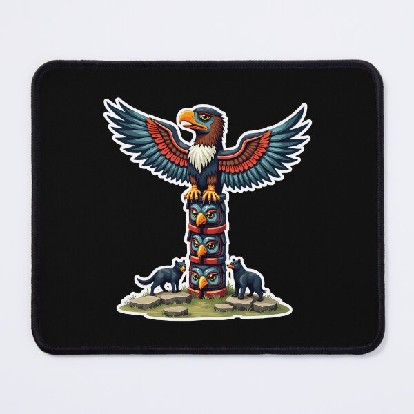 Item preview, Majestic Totem Pole and Eagle designed and sold by Taans-Creation.