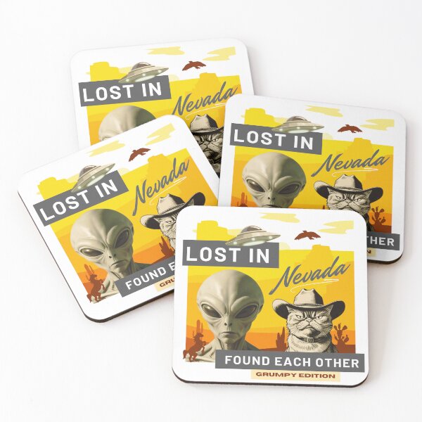 Item preview, Funny Nevada Gifts: Grumpy Cat’s Area 51 Survival Tale - Nevada souvenirs designed and sold by MaFleiva.